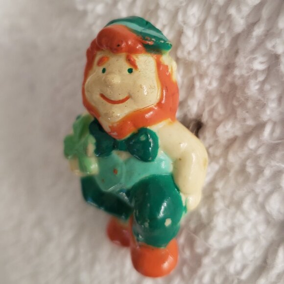 Vintage Gibson Greeting Leprechaun Pin 4 Leaf Clover St. Patrick's Day - Picture 4 of 6